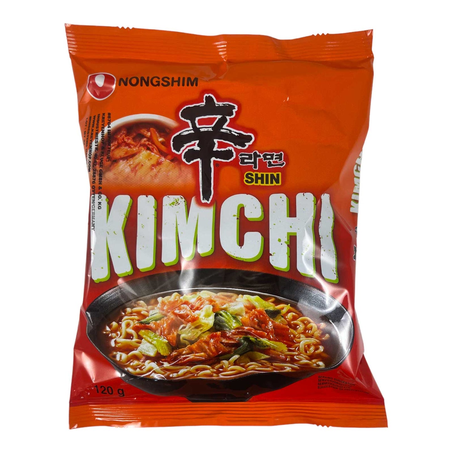 NongShim 40er Pack Kimchi Instant Nudeln 120g, 4,8kg