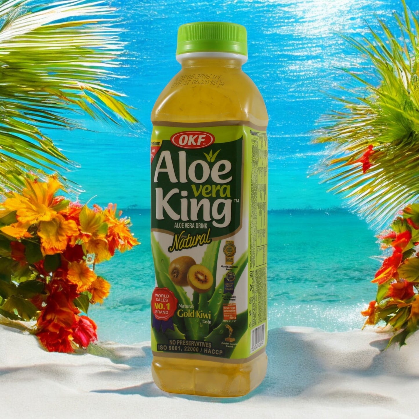 OKF Kiwi Aloe Vera Getränk zzgl. 25cent Pfand, EINWEG 500ml