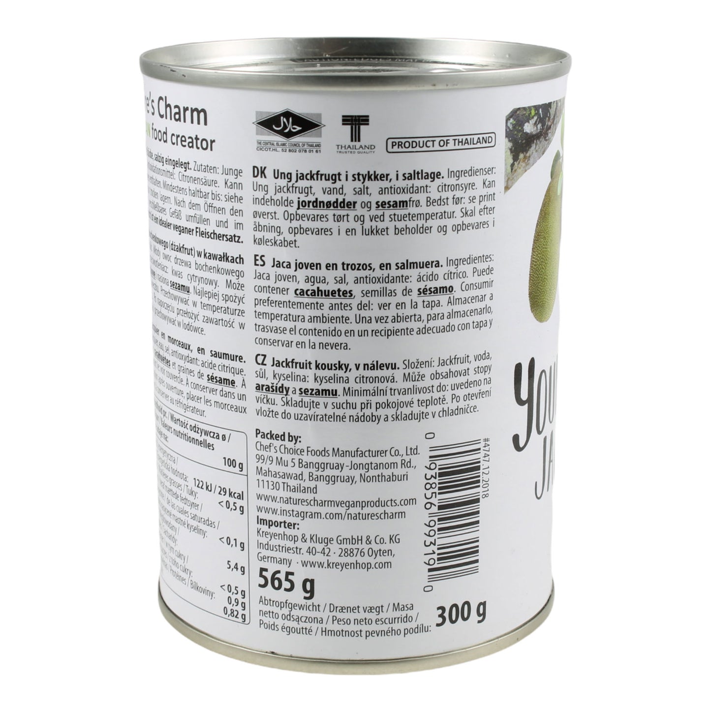 Nature's Charm Jackfrucht grün, jung 300g