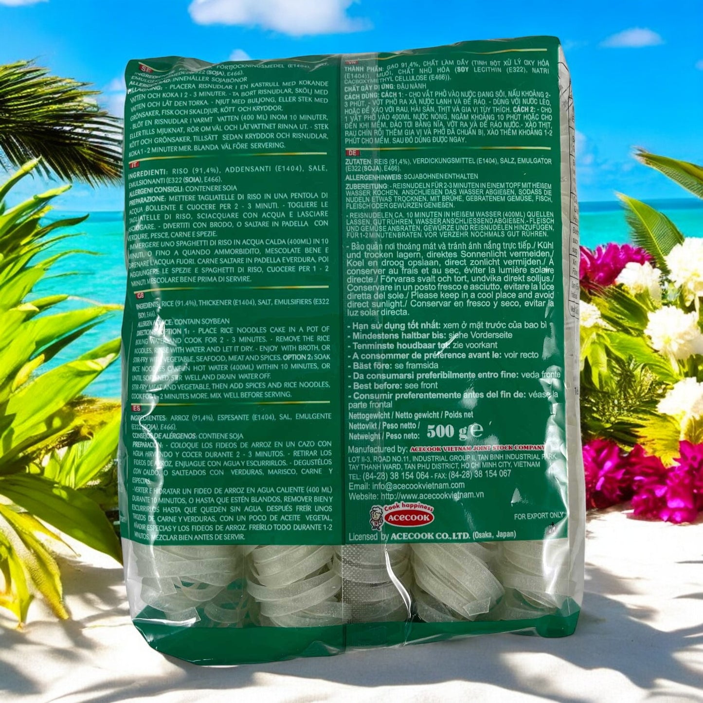 Acecook Reisnudeln Glutenfrei, Oh! Ricey 400g