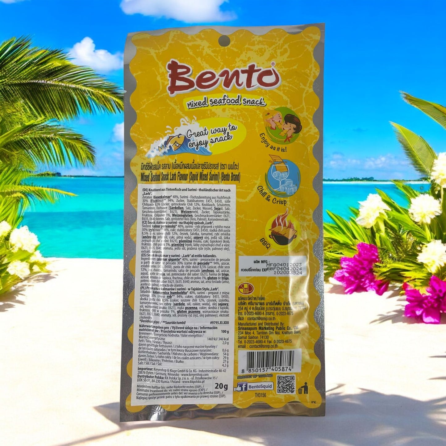 Bento Laab Tintenfisch Snack scharf 20g