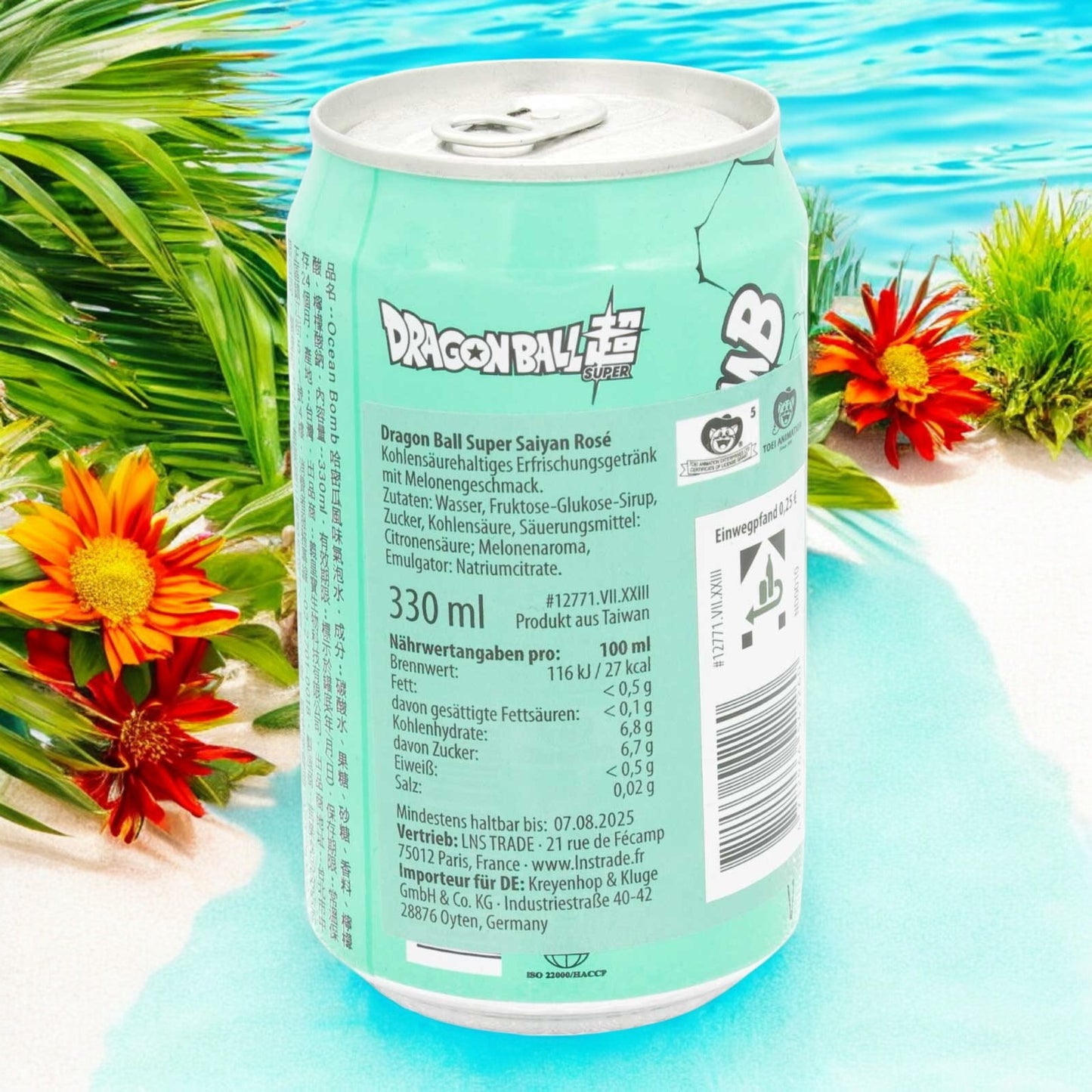 Ultra Ice Tea Melone Erfrischungsgetränk zzgl. 25cent Pfand, EINWEG, Dragonball Super Son Goku 330ml