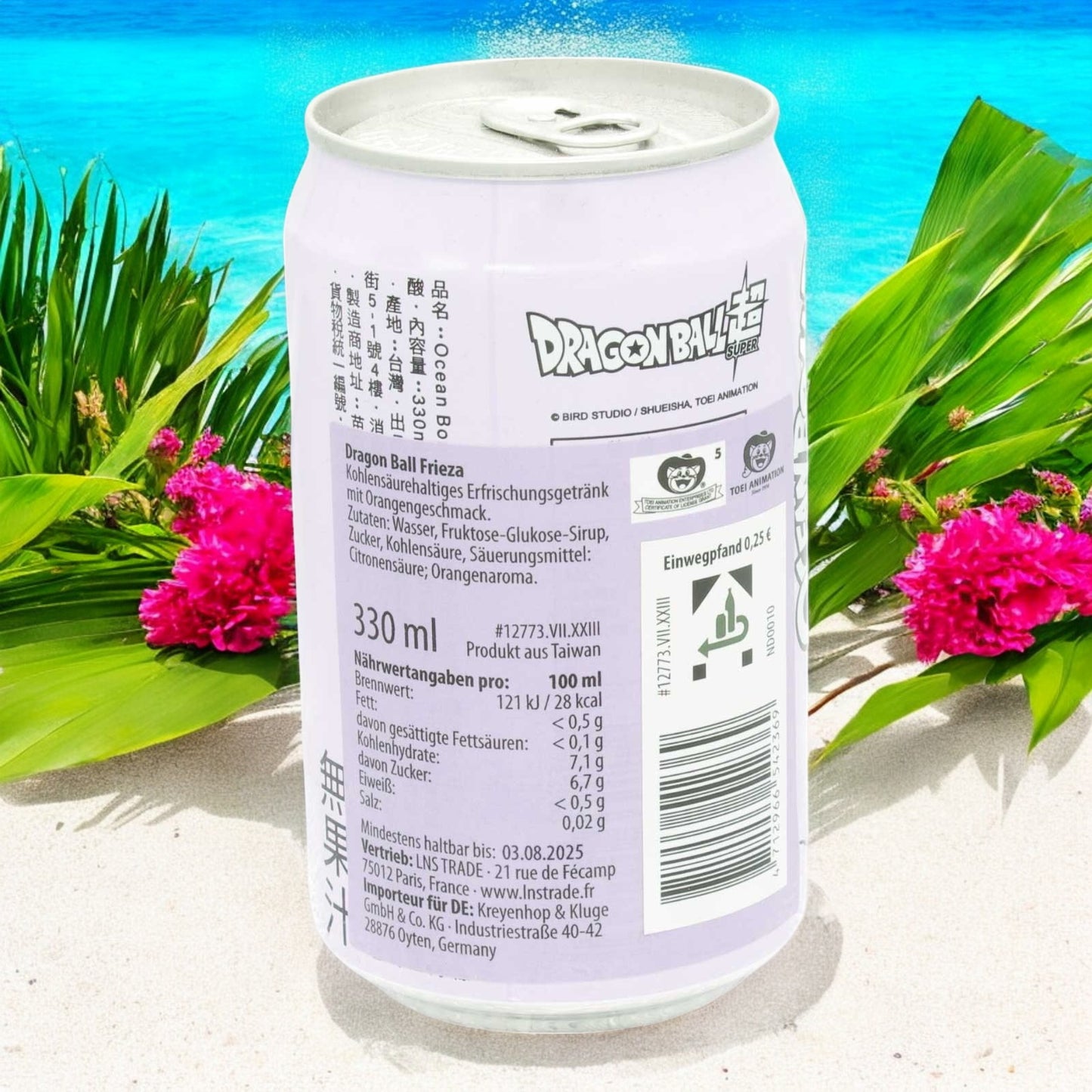 Ultra Ice Tea Orange Erfrischungsgetränk zzgl. 25cent Pfand, EINWEG, Gold, Dragon Ball Frieza 330ml