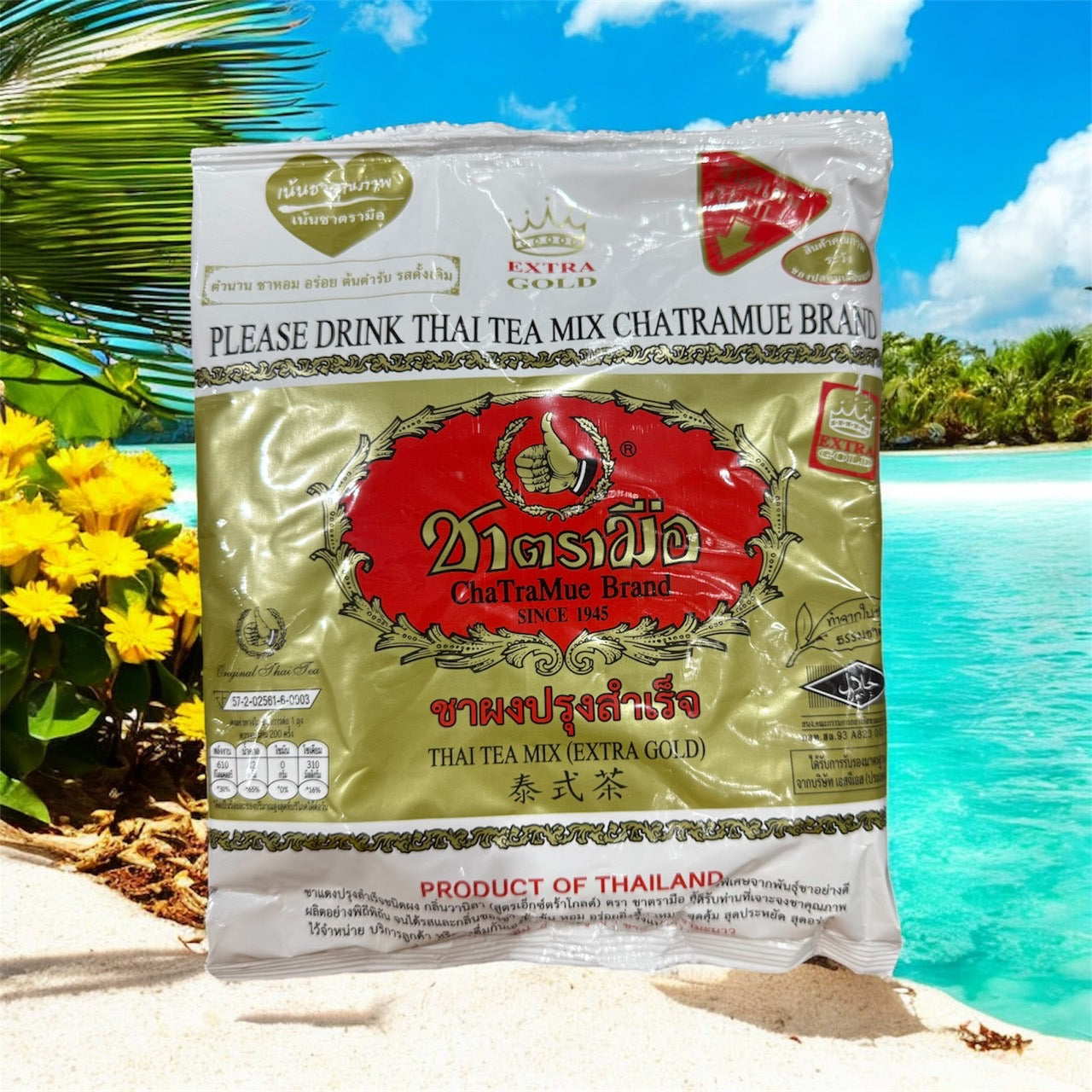 Cha Tra Mue Extra Gold Roter Tee mit Vanillegeschmack aus Thailand 400g