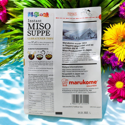 Marukome Instant Miso Suppe gebratener Tofu 57g