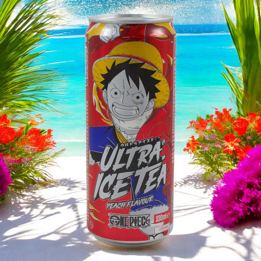Ultra Ice Tea Pfirsisch Eistee zzgl. 25cent Pfand, EINWEG, One Piece Ruffy 330ml