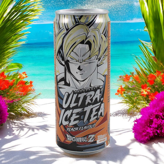 Ultra Ice Tea Pfirsisch Eistee zzgl. 25cent Pfand, EINWEG, Dragonball Z Son Goku 330ml