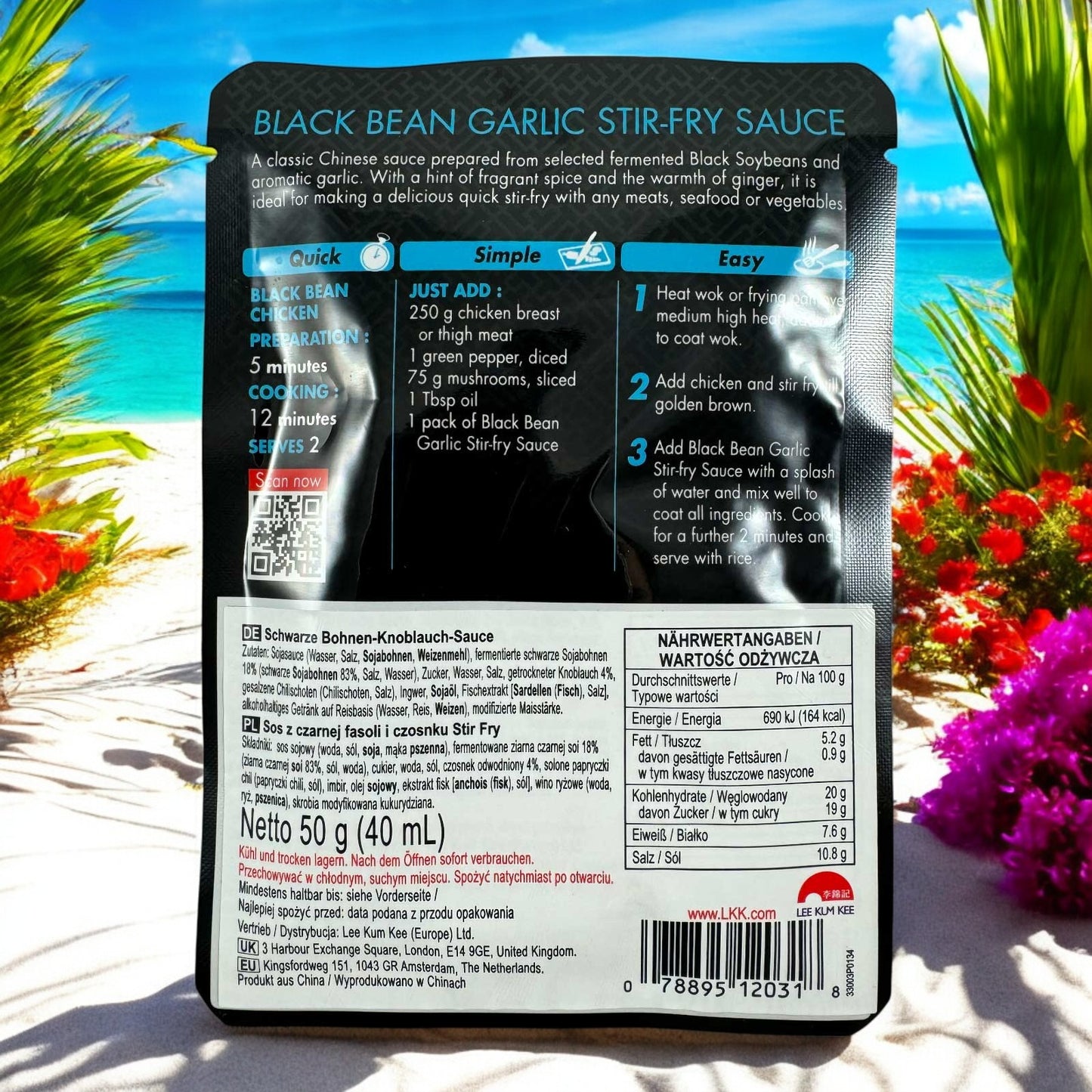 Lee Kum Kee Knoblauch, Schwarze Bohnen Sauce Hong Kong Style 50g