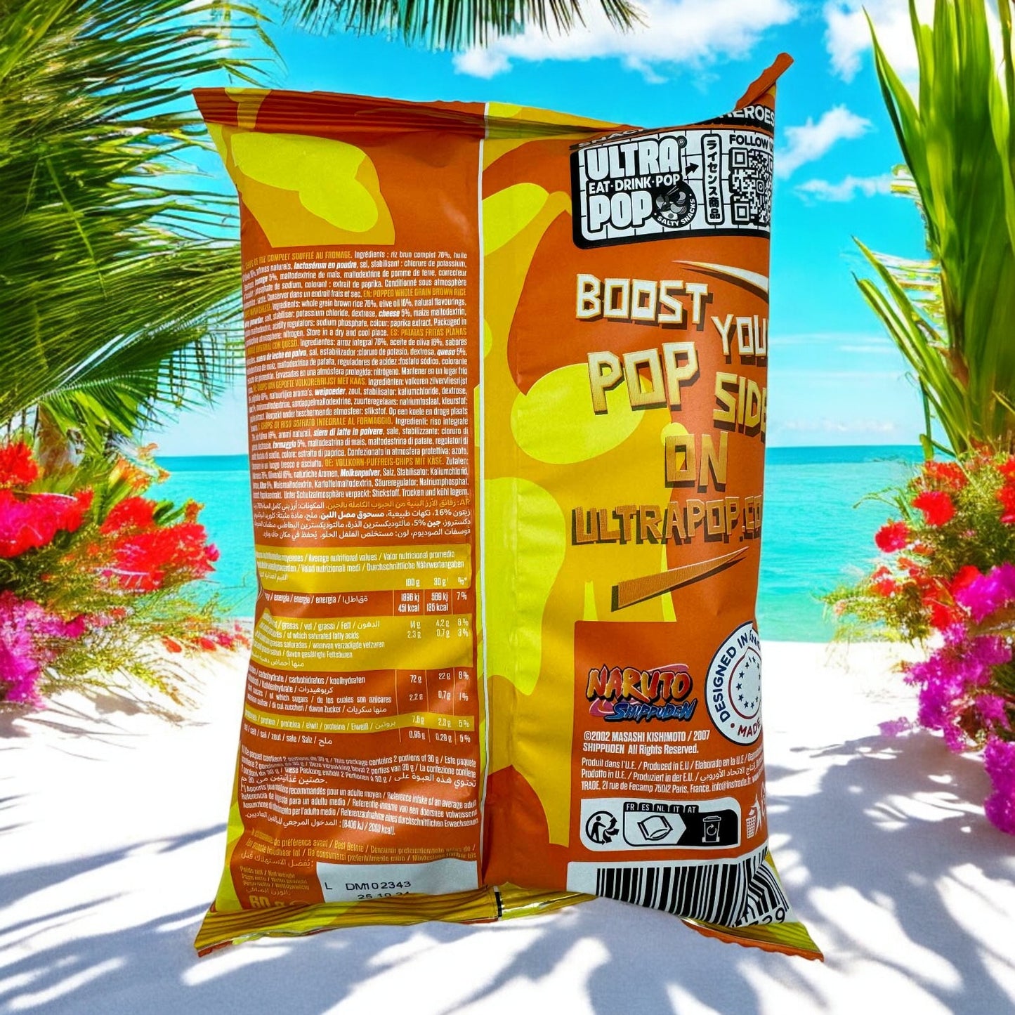 Komesan Brauner Reis Chips, Käse, Naruto 60g