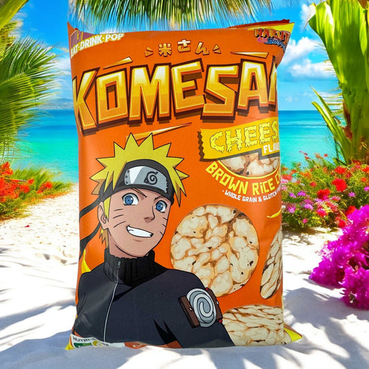 Komesan Brauner Reis Chips, Käse, Naruto 60g