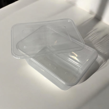 25x Fiesta Kunststoff Mikrowellenbehälter, Plastikdose, Gastronomie, Imbiss 1l
